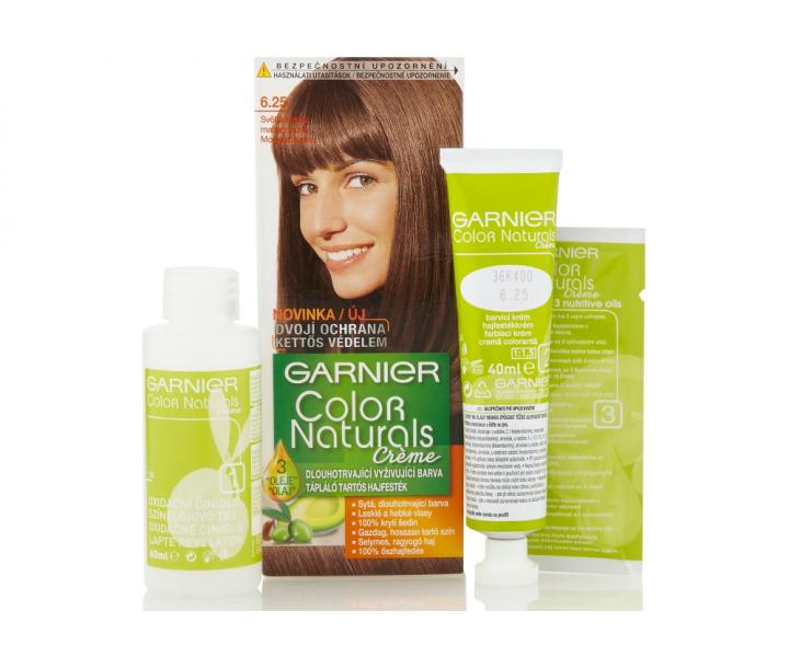 Permanentní barva Garnier Color Naturals 6.25 světlá ledová mahagonová