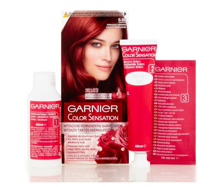 Permanentní barva Garnier Color Sensation 6.60 intenzivní rubínová