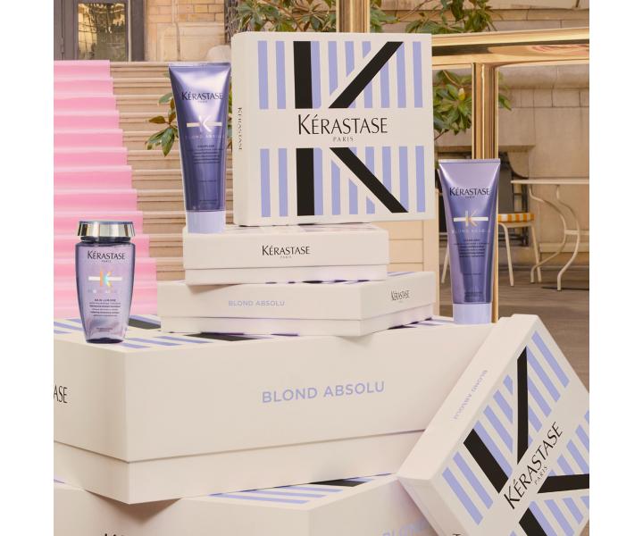Dárková sada pro zesvětlené a melírované vlasy Kérastase Blond Absolu Masque Spring Box