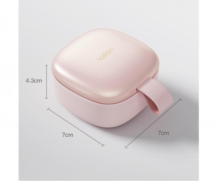 Cestovní kartáč na vlasy se zrcátkem Laifen Air Pink - růžový