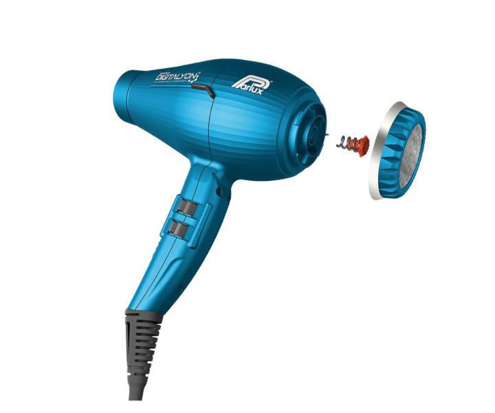Profesionální fén na vlasy Parlux Digitalyon - 2400 W, modrý