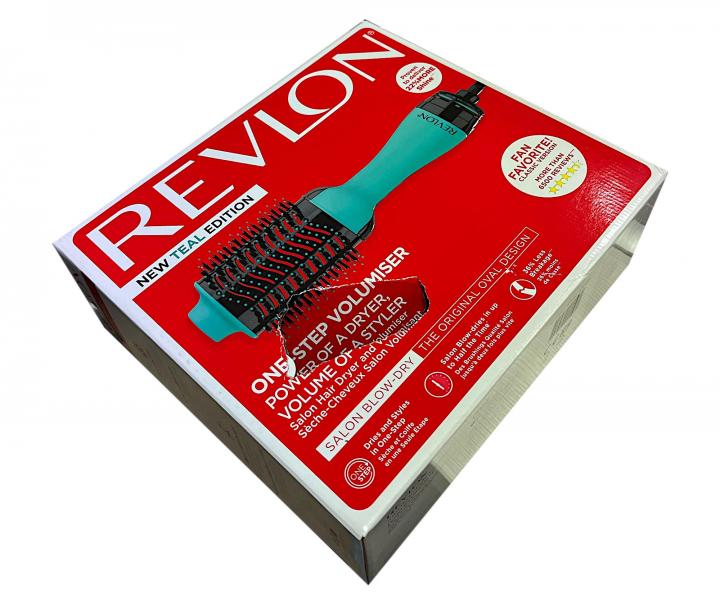 Ov�ln� horkovzdu�n� kart�� na vlasy Revlon Teal RVDR5222TE