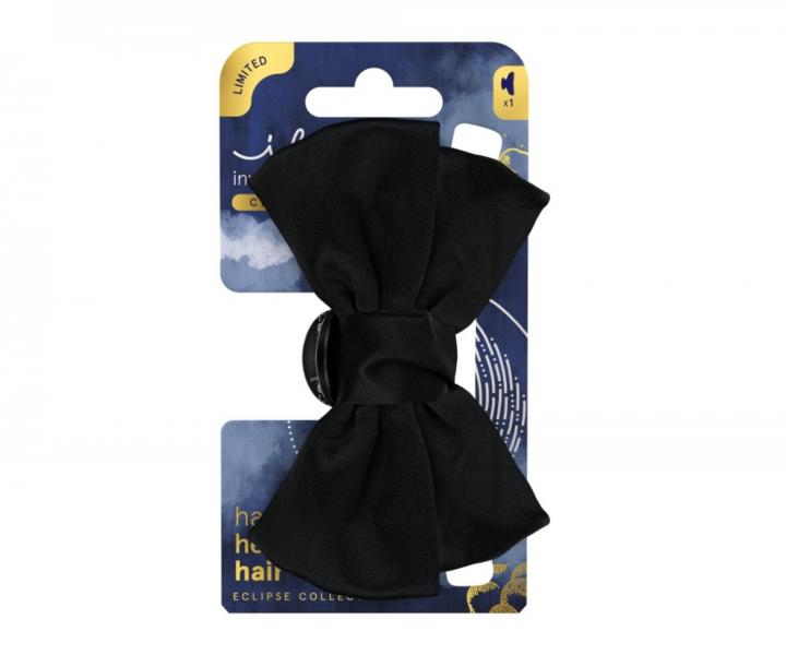 Sk�ipec do vlas� se sametovou ma�l� Invisibobble Clipstar M Eclipse Nuit Knot - �ern�
