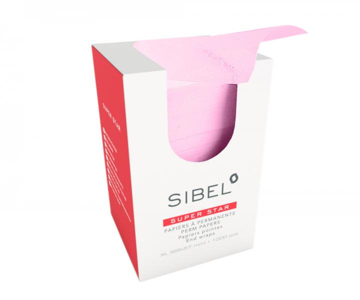 Papírky na trvalou ondulaci Sibel Super Star, 89 x 57 mm - 1000 ks