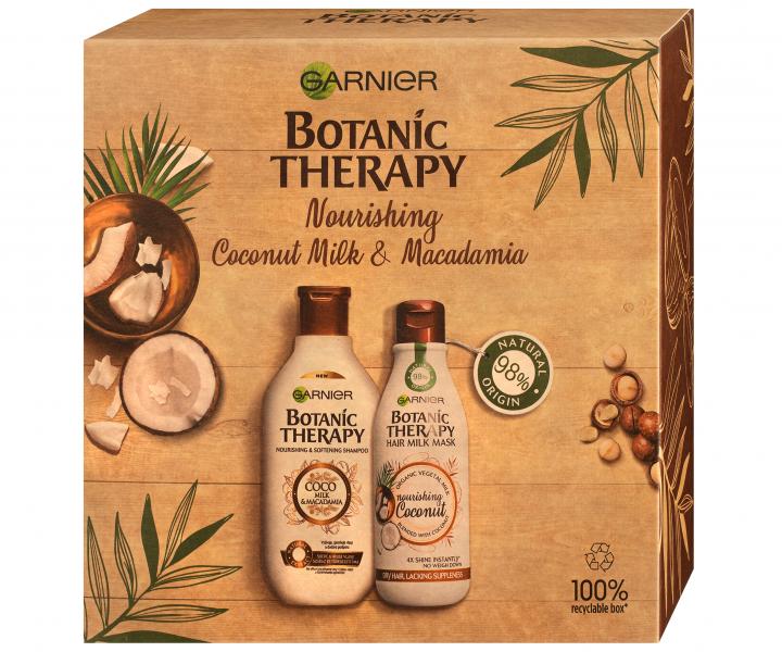 Drkov hydratan sada Garnier Botanic Therapy Coco & Macadamia - ampon + maska