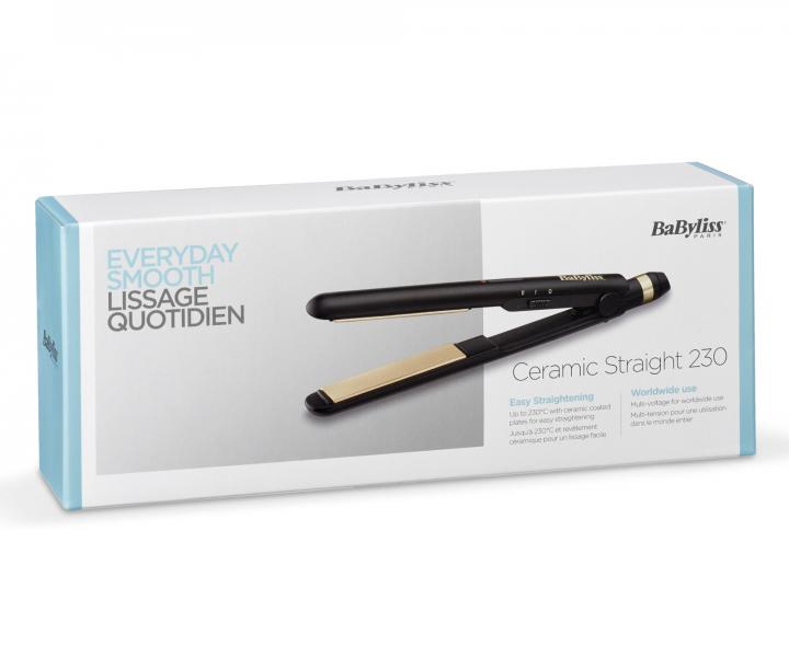 Žehlička na vlasy BaByliss Ceramic Straight 230 ST089E - černá/zlatá