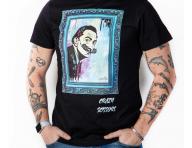 Tričko s krátkým rukávem Crazy Scissors Salvador Dalí - černé, M