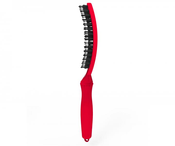 Kartáč Olivia Garden Fingerbrush Combo Medium - červený