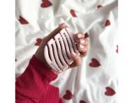 Kart�� na vlasy s kan��mi a nylonov�mi �t�tinami Sister Young Mila Pocket Hair Brush - sv�tle r��ov�