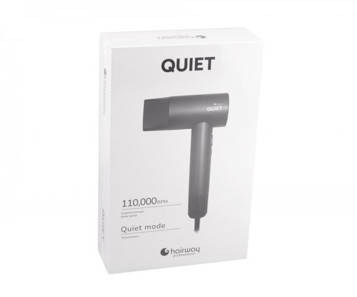 Profesionální fén na vlasy Hairway Professional Quiet - 1400 W, šedý