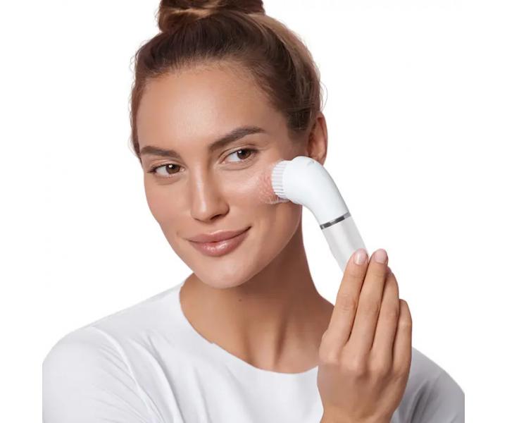 Epilátor pro epilaci obličeje, čištění a tónování pleti 3v1 Braun FaceSpa Pro 912 - bílý