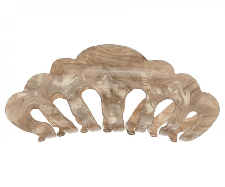 Velký skřipec do vlasů Invisibobble Clipstar XL Pure Pearlfection - perleťově béžový