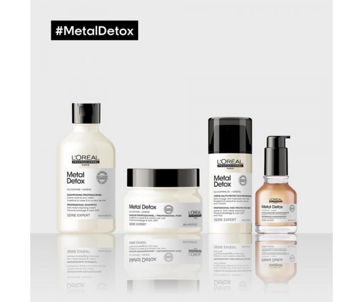 Maska pro barvené a poškozené vlasy Loréal Professionnel Serie Expert Metal Detox - 250 ml