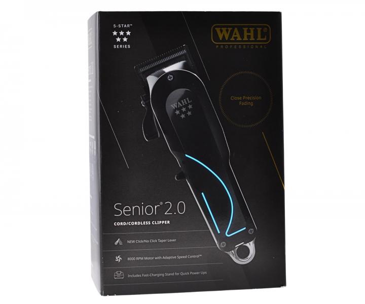 Profesion�ln� strojek na vlasy Wahl Senior 2.0 Professional Cordless Clipper - �ern�