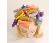 Ohebné natáčky na vlasy Hairway Flex - pr. 10 mm, zelené - 12 ks