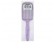 Kart�� na roz�es�v�n� a fouk�n� vlas� s kan��mi a nylonov�mi �t�tinami Sister Young Ovia Hair Brush - fialov�