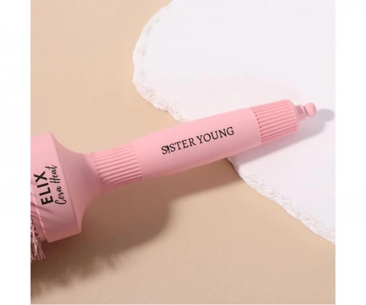 Kulat� foukac� kart�� s nylonov�mi �t�tinami Sister Young Elix Cera Heat - 43 mm - r��ov�