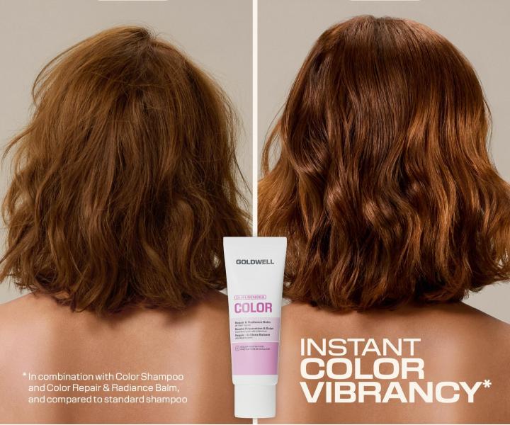 Regenera�n� bezoplachov� balz�m pro z��ivou barvu a lesk vlas� Goldwell Dualsenses Color Repair & Radiance Balm - 75 ml
