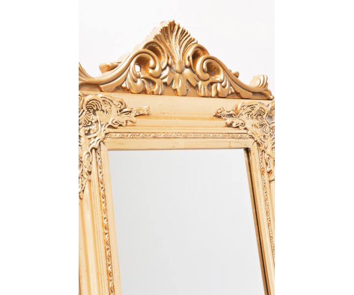 Kadeřnické zrcadlo Kare Baroque Gold - zlaté, 180 x 45 cm