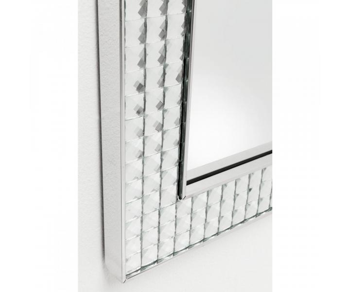 Kadenick zrcadlo Kare Crystals Steel Chrome - 180 x 80cm