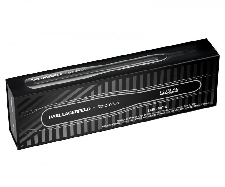 Parní žehlička na vlasy Loréal SteamPod x KARL LAGERFELD + elegantní pouzdro zdarma