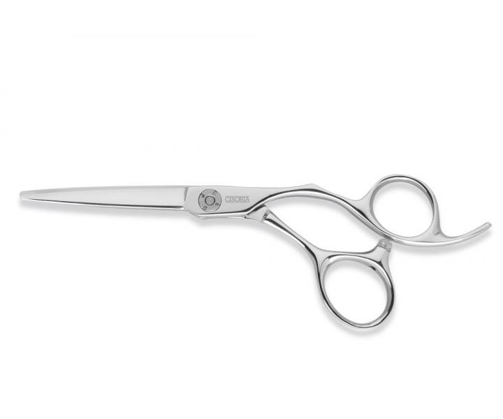 Kadeřnické nůžky Sibel Cisoria Luxury CE550 5,5" - stříbrné