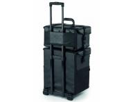 Kosmetický kufr/vozík 2v1 Sibel Make-up Trolley - černý