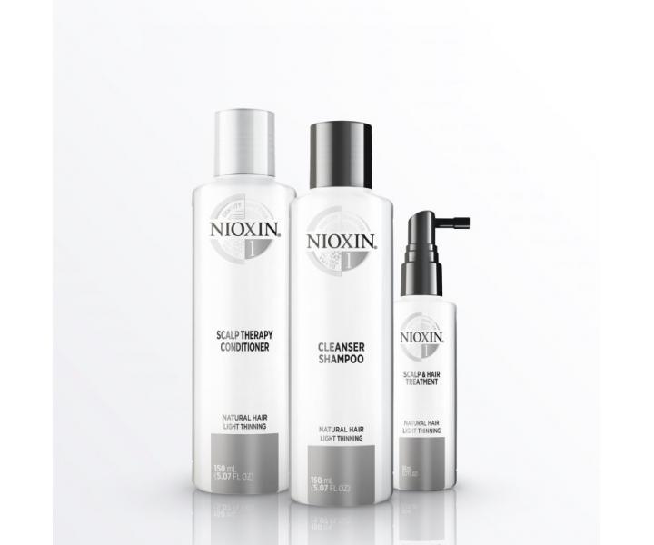 Bezoplachová péče pro mírně řídnoucí přírodní vlasy Nioxin System 1 Scalp & Hair Treatment - 100 ml