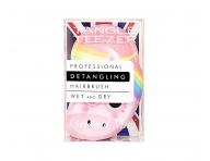 Kartáč na rozčesávání vlasů Tangle Teezer Original Mini Rainbow The Unicorn - růžový s jednorožcem