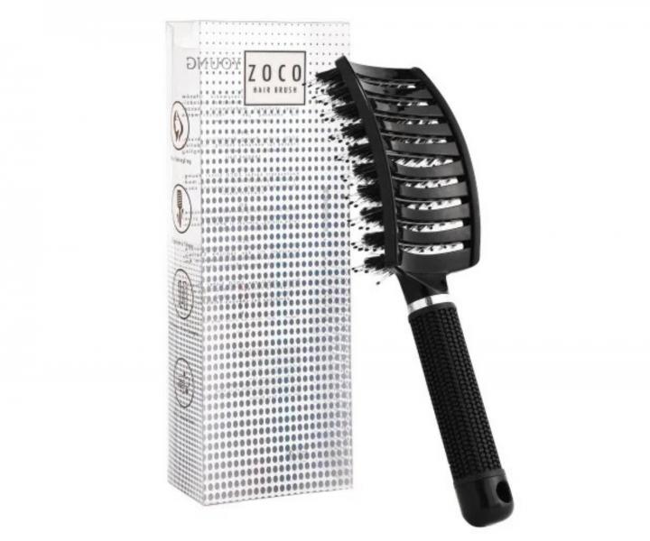 Kart�� na roz�es�v�n� a fouk�n� vlas� s kan��mi a nylonov�mi �t�tinami Sister Young Zoco Hair Brush - �ern�