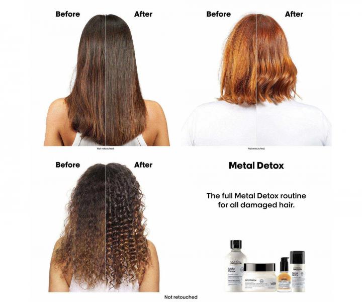 Maska pro barven� a po�kozen� vlasy Lor�al Professionnel Serie Expert Metal Detox - 250 ml