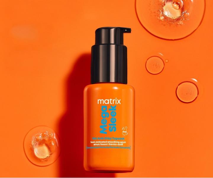 Uhlazuj�c� termoochrann� s�rum pro nepoddajn� vlasy Matrix Mega Sleek 96H Anti-Frizz TopCoat Serum - 30 ml