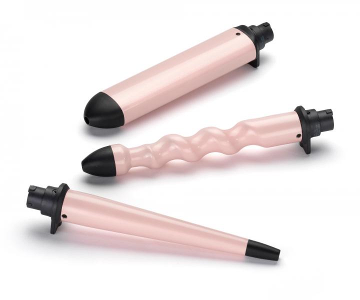 Multifunkční kulma na vlasy Babyliss Curl and Wave Trio Styler - růžová
