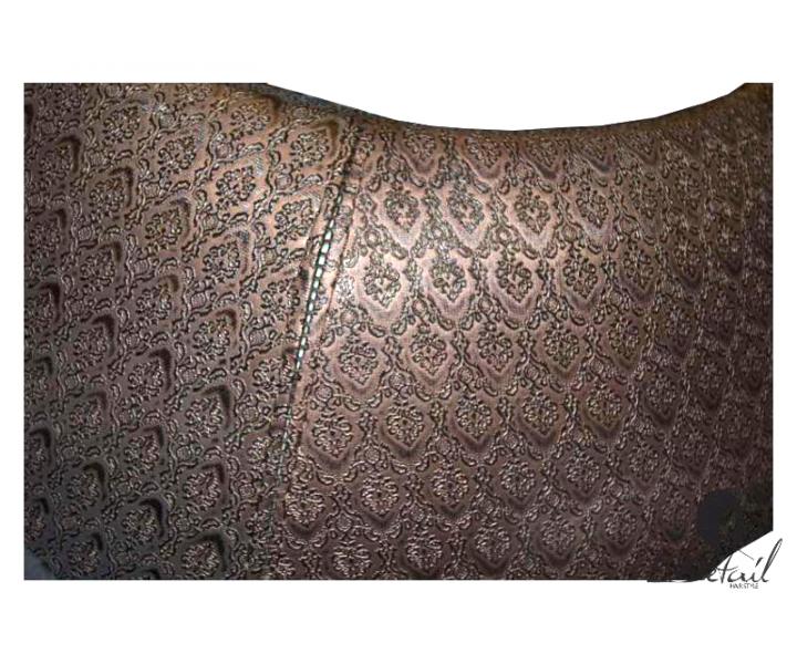 Kadeřnické křeslo Detail Bella - hnědé (89) povolený šev