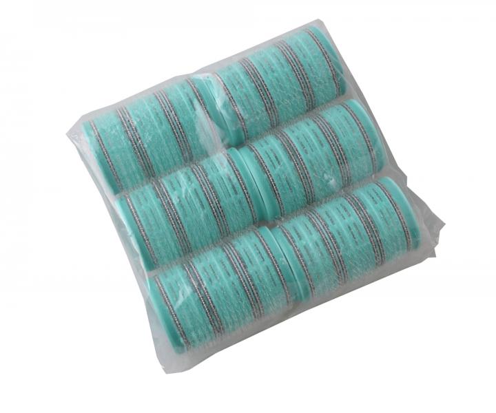 Samodržící natáčky na vlasy Bellazi Velcro pr. 37 mm - 6 ks, zelené