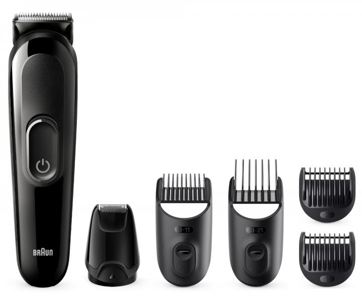 Zastřihovač vlasů a vousů Braun Series 3 MGK3410 - černý