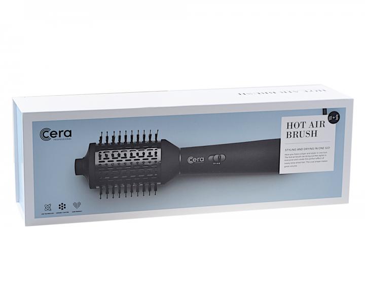 Ovln horkovzdun kart na vlasy Cera Hot Air Brush -  700 W, ern