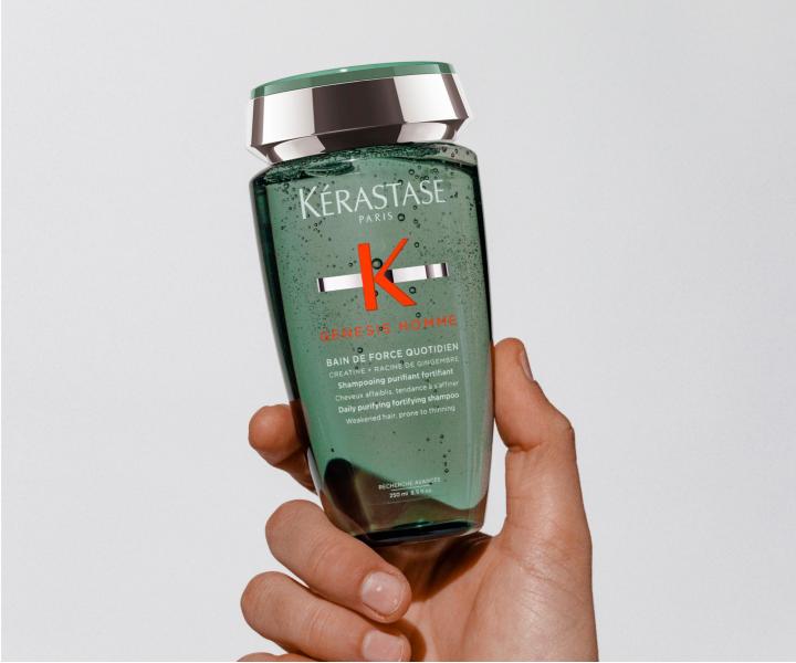 Čisticí posilující šampon pro oslabené vlasy pro muže Kérastase Genesis Homme - 250 ml