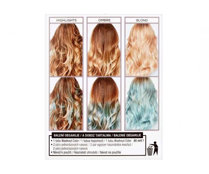 Vymývající se barva Loréal Colorista Washout Aqua Hair - sytá modrá