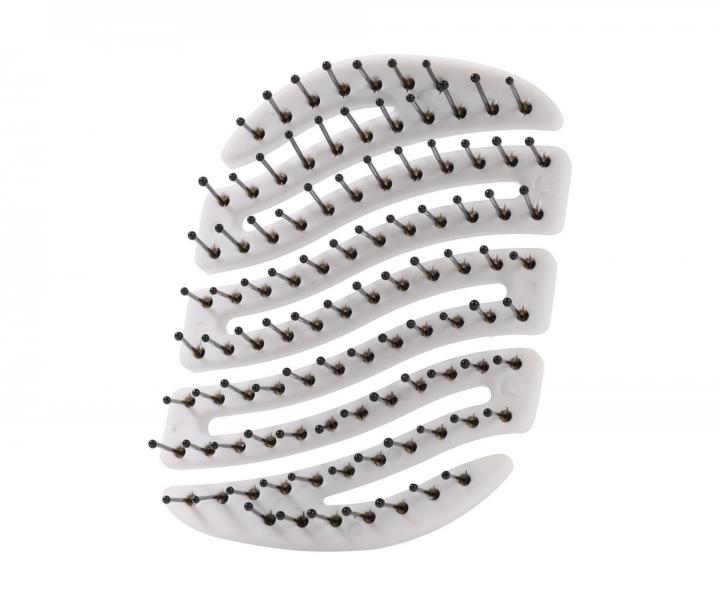 Kart�� na vlasy s nylonov�mi �t�tinami Sister Young Mila Pocket Hair Brush - b�l�