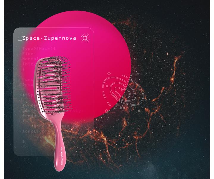 Kart pro normln vlasy Olivia Garden iDetangle Medium Space Edition Supernova - metalicky rov