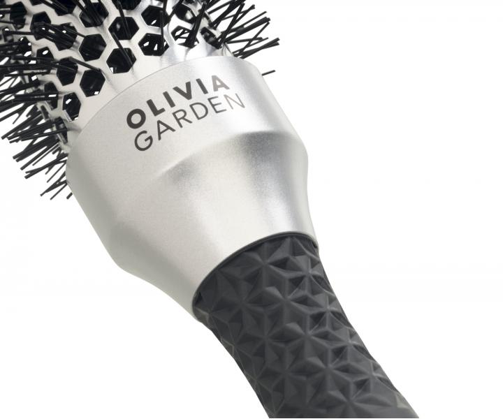 Kulatý foukací kartáč Olivia Garden Blowout Classic Silver - 25 mm