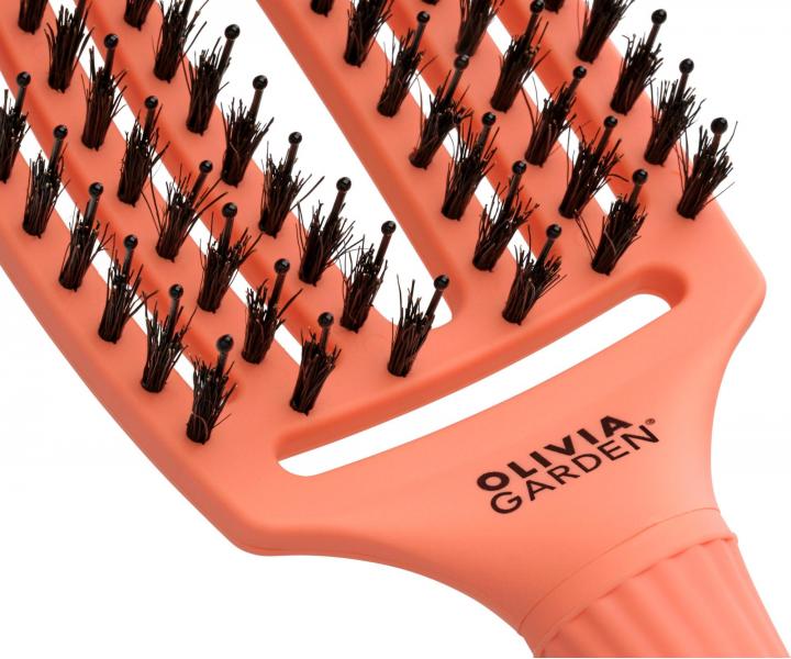 Kartáč Olivia Garden Fingerbrush Combo Medium - korálový