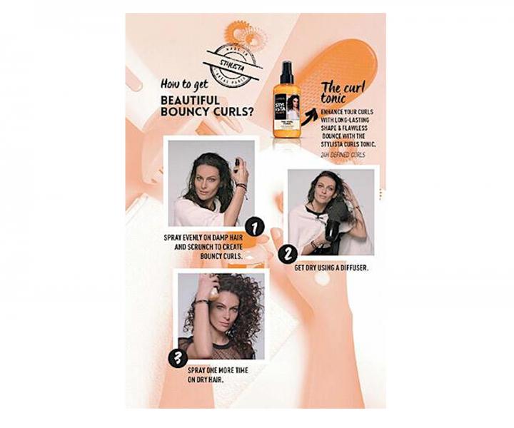 Sprej pro definici kudrnatch a vlnitch vlas Loral Paris New Ista Styl The Curl Tonic - 200 ml
