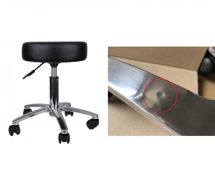 Taburet na kole�k�ch Detail BOB - �ern� (38) - II. jakost - prom��klina na podstavci