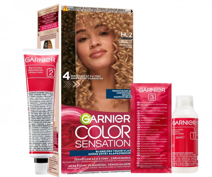 Permanentní zesvětlující barva na vlasy Garnier Color Sensation  - HL2 medová blond