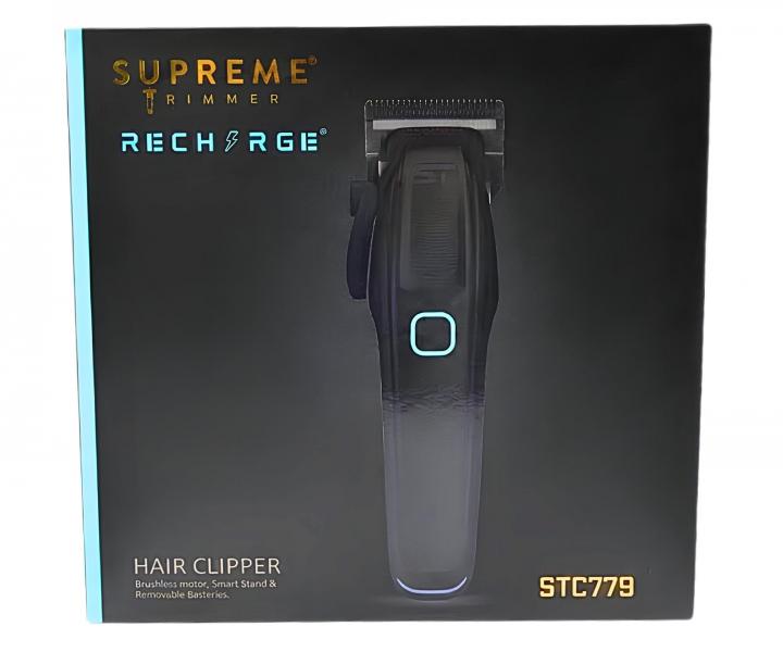 Profesion�ln� st�ihac� strojek s v�m�nn�mi bateriemi Supreme Trimmer Recharge STC779 - �ern�