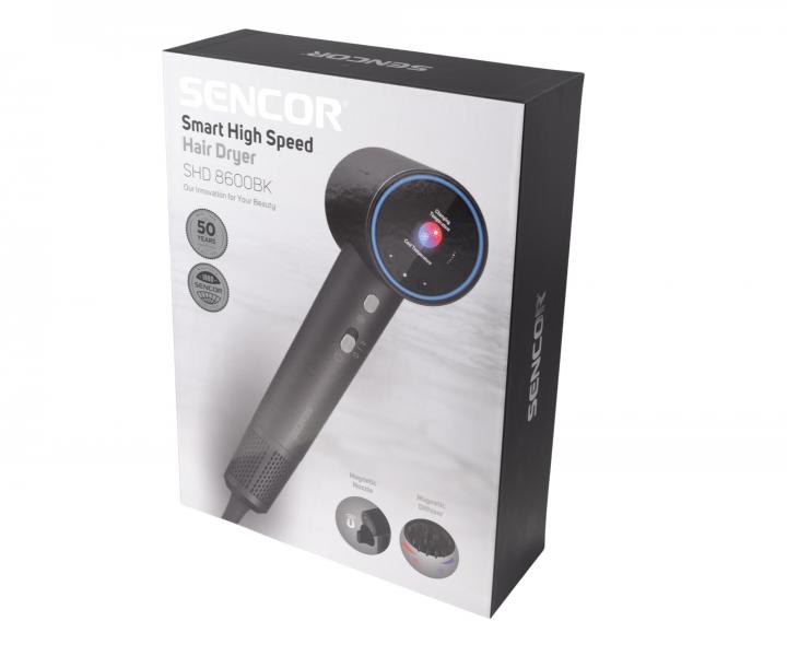 F�n na vlasy Sencor Smart High Speed Hair Dryer SHD 8600BK - 1600 W, �ern�