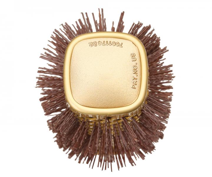 Čtverhranný foukací kartáč na vlasy Olivia Garden Expert Blowout Straight Gold & Brown - 40 mm