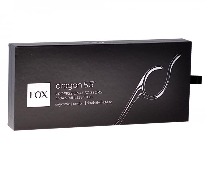 Kadeřnické nůžky Fox Dragon 5,5" - černé